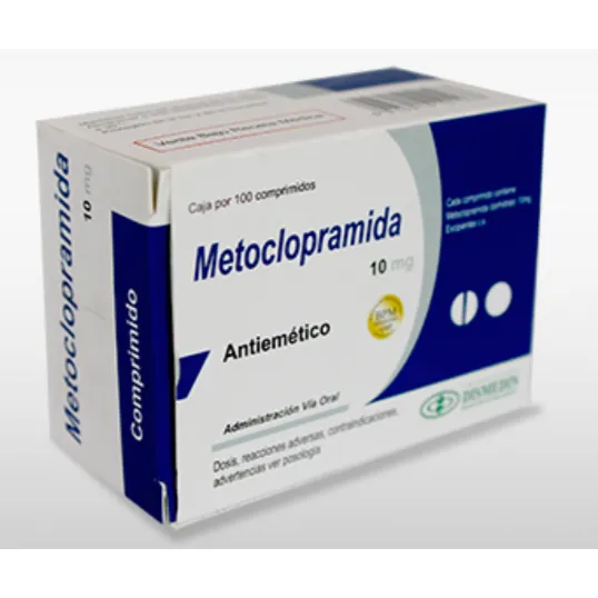 METOCLOPRAMIDA 10 MG CAJA X 100 AMPOLLAS - Ecofarma